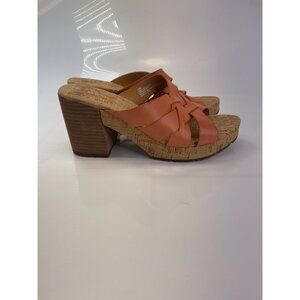Kork-Ease Women's Salmon Charis Leather Heel Sandal Sz 10